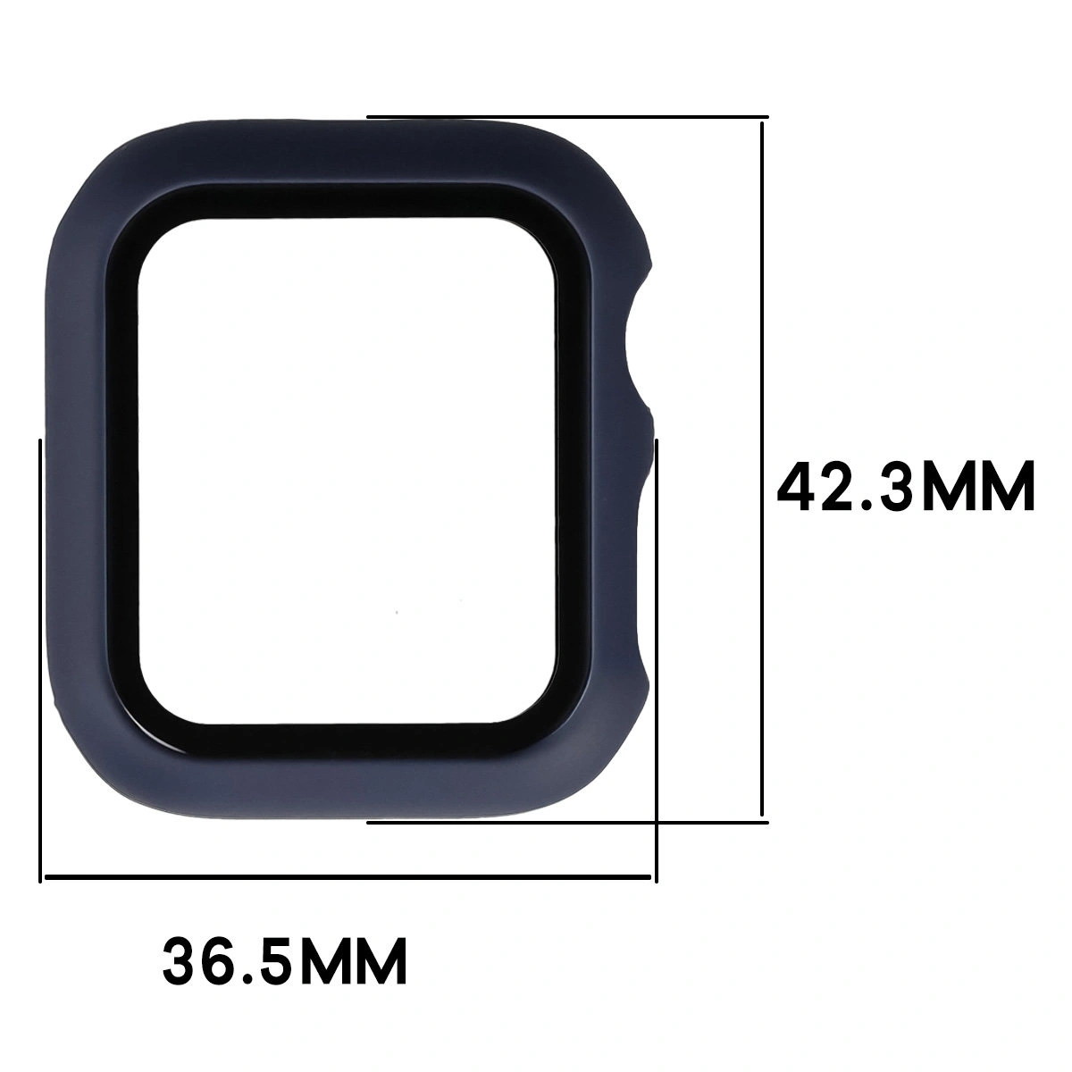 Wymiary etui Bizon Case Watch Adamo do Apple Watch SE 3 / SE 2 / SE / 6 / 5 / 4 (40 mm)